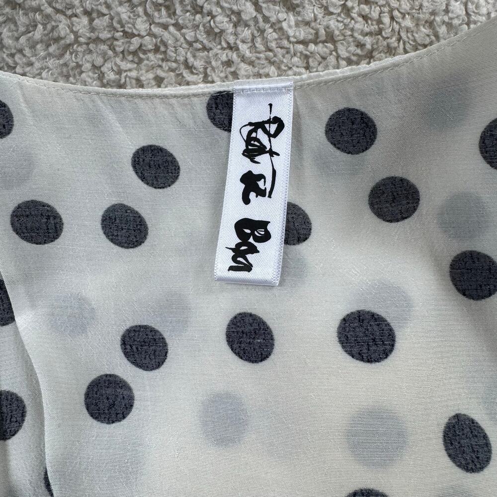 Rat & Boa Mariella Maxi Dress in White and Black Polka Dots, Highly Coveted! - Picture 9 of 10